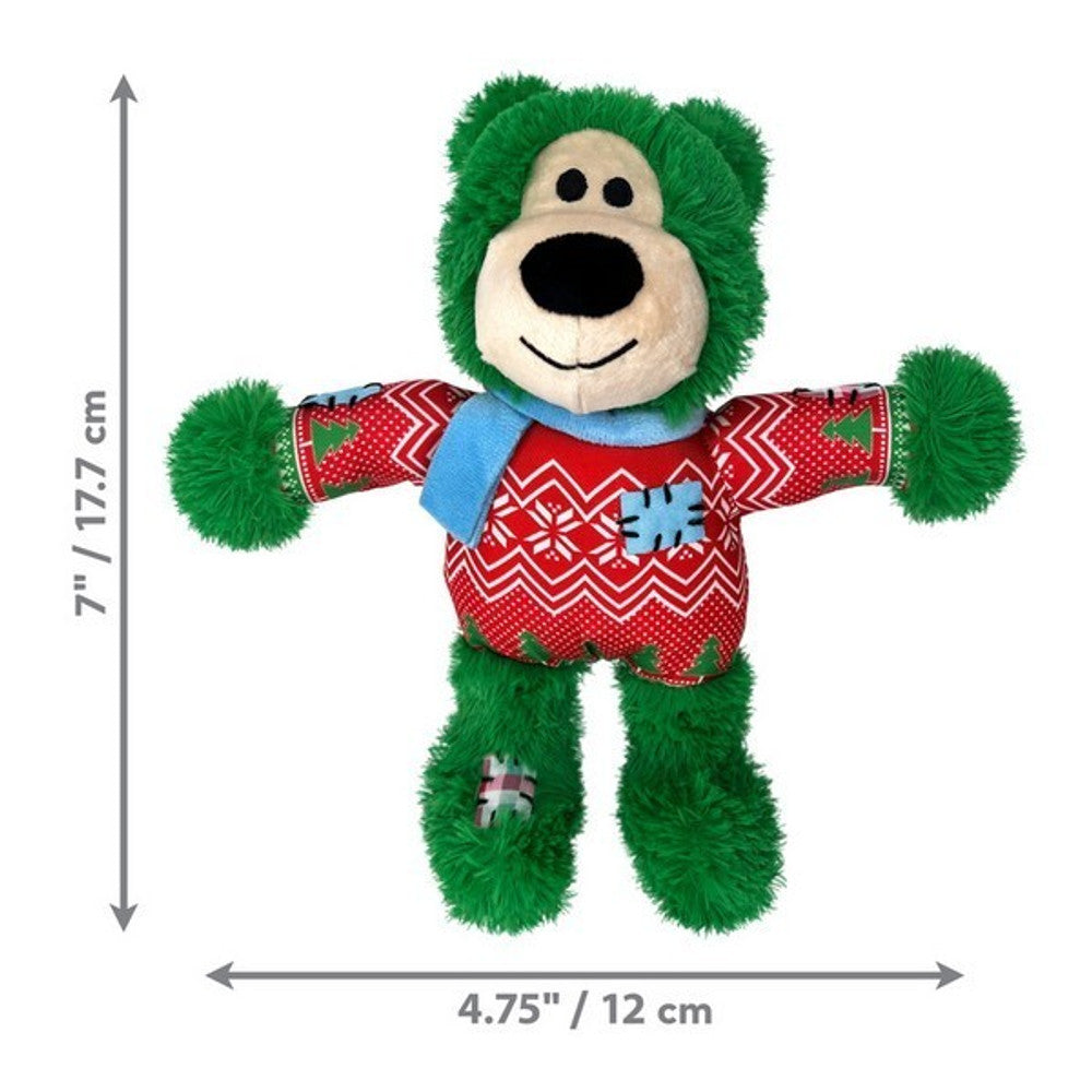 KONG Holiday Christmas Wild Knots Bear Assorted