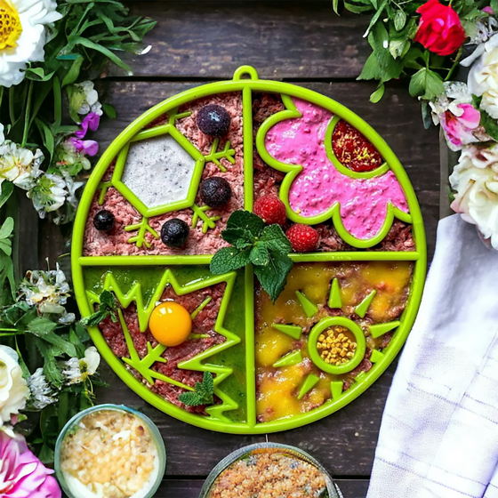 SodaPup Four Seasons Design Shallow eBowl Enrichment Slow Feeder Bowl