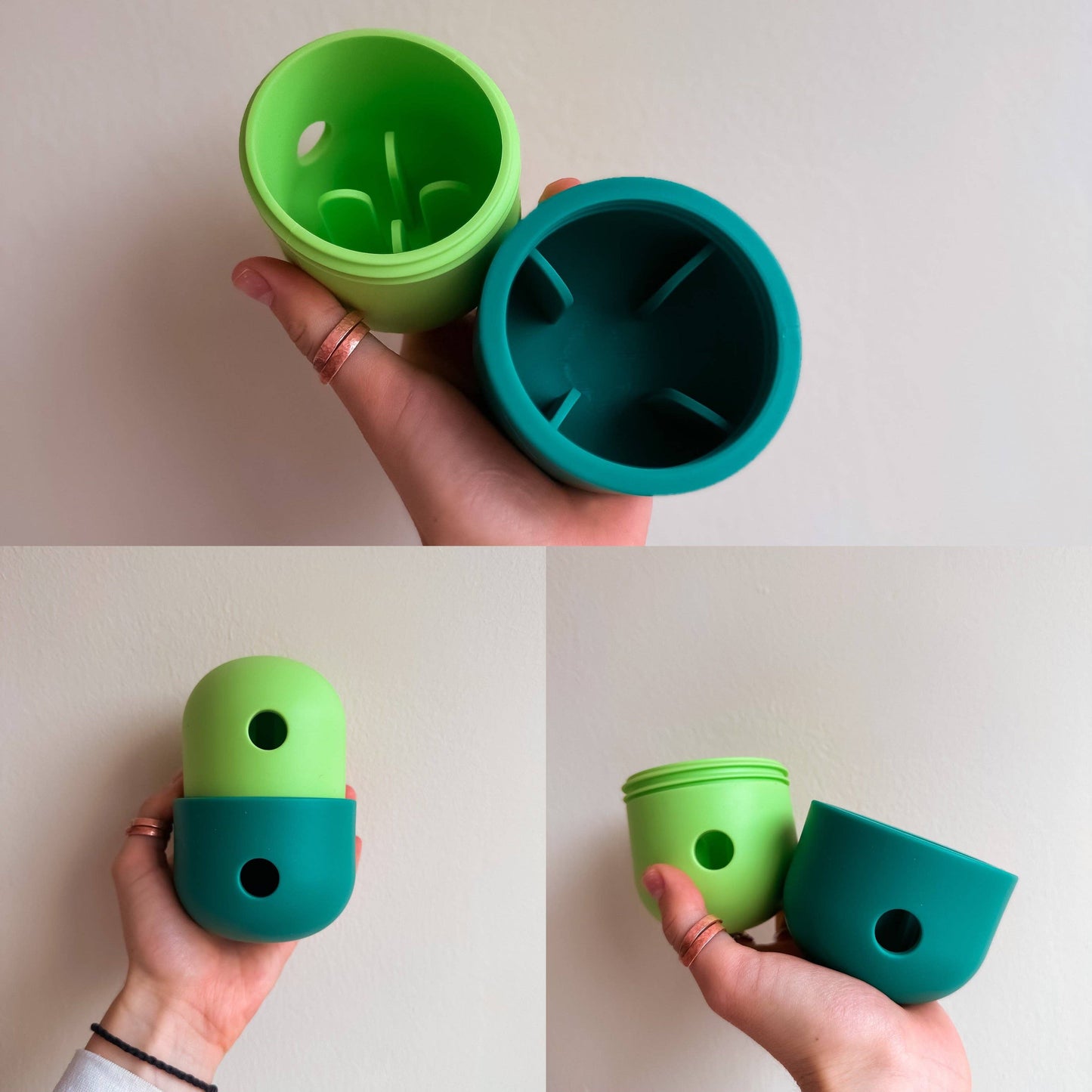 Food Dispenser & Slow Feeder Light & Spruce Green