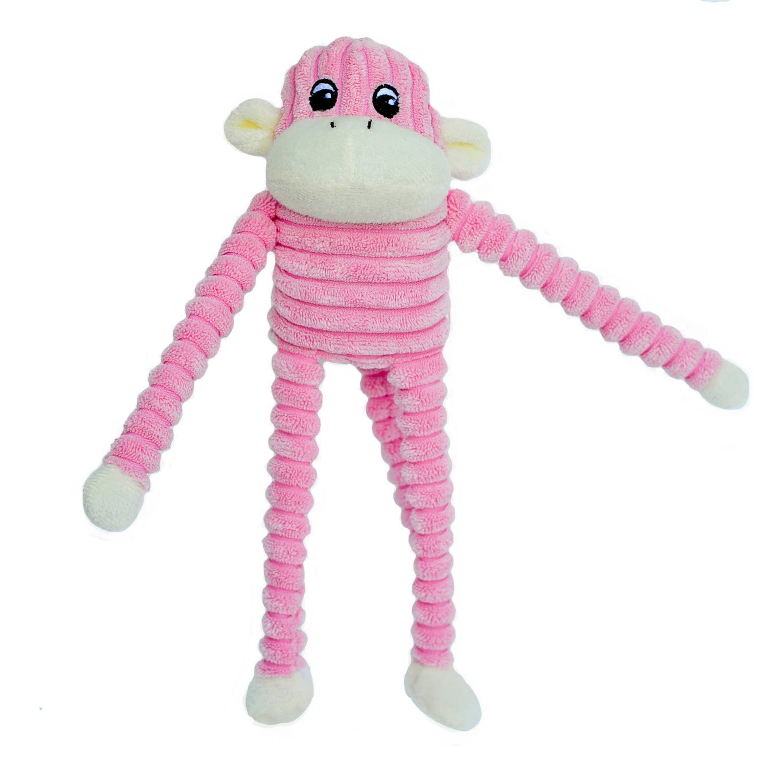 Spencer the Crinkle Monkey - Small Pink