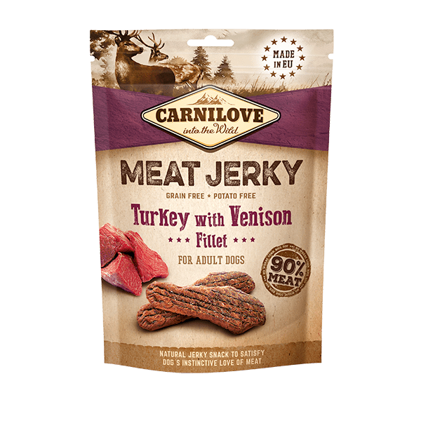 Carnilove Meat Jerky Turkey and Venison 100g