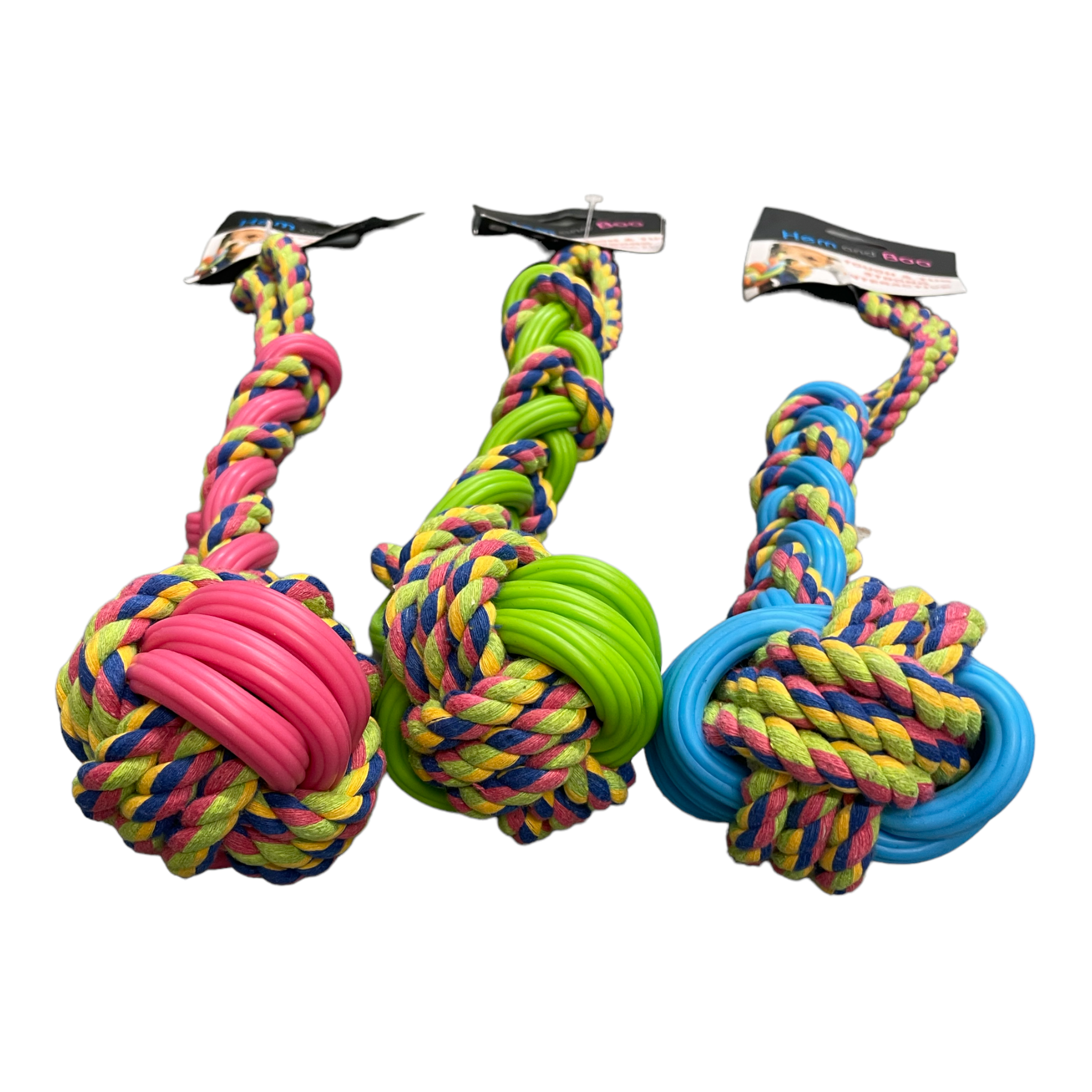 Hem & Boo TPR/Rope Interwoven Ball Toy