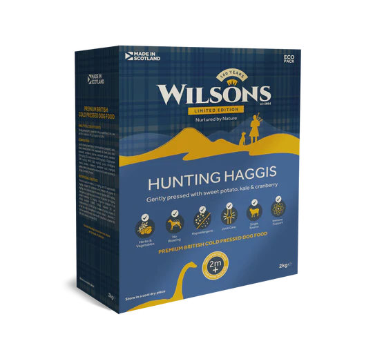Wilsons Hunting Haggis Premium Cold Pressed Dog Food
