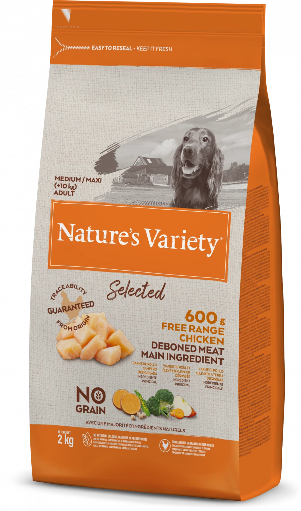 Nature's Variety Selected Dry Free Range Chicken for Adult Dogs