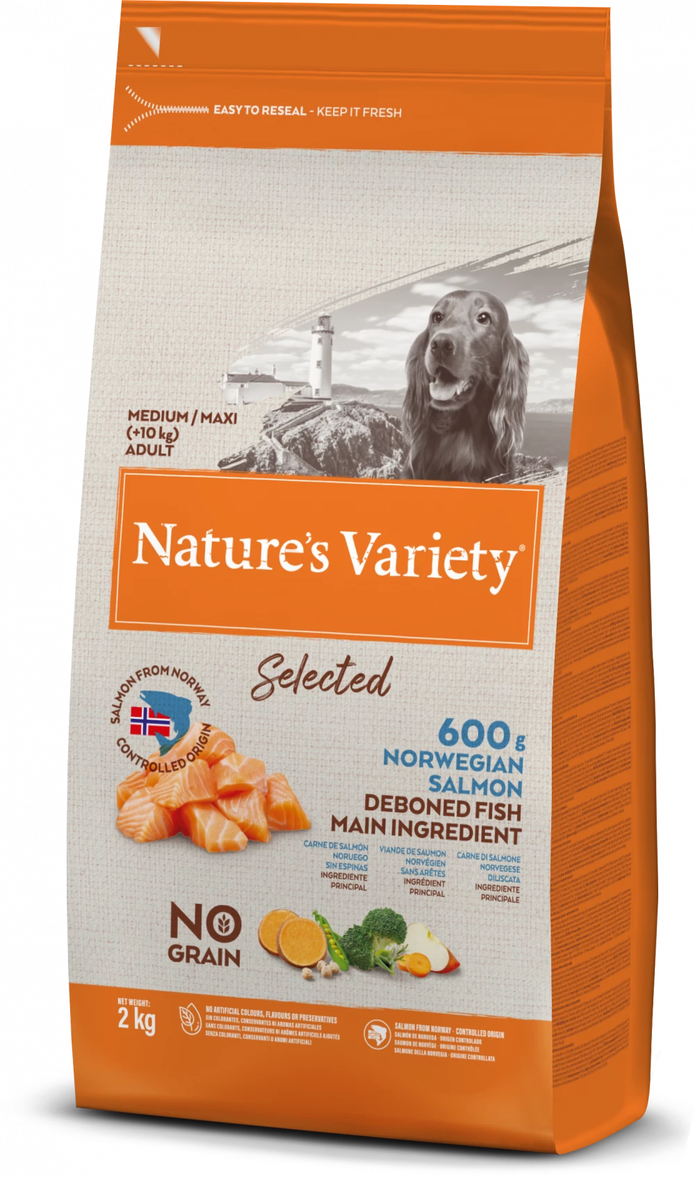 Nature's Variety Selected Dry Norwegian Salmon for Adult Dogs