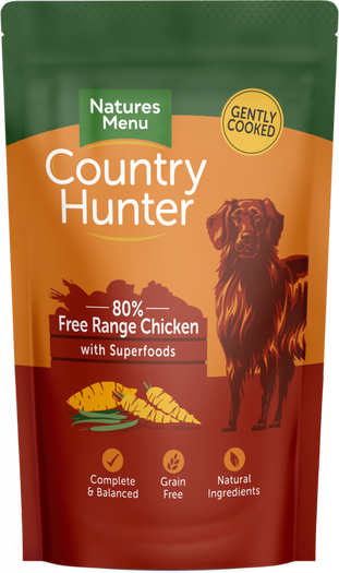 Natures Menu Country Hunter Free Range Chicken with Superfoods Pouch