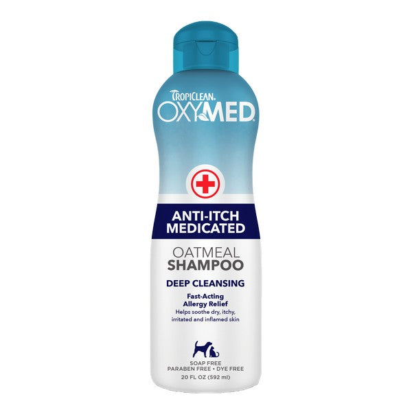TropiClean Oxy-Med Anti-Itch Medicated Oatmeal Shampoo 592ml