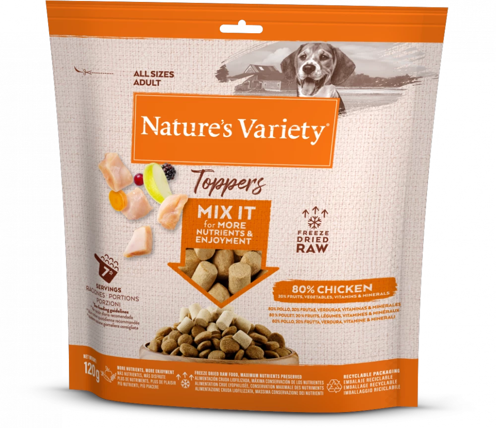 Nature's Variety Chicken Toppers for Adult Dogs