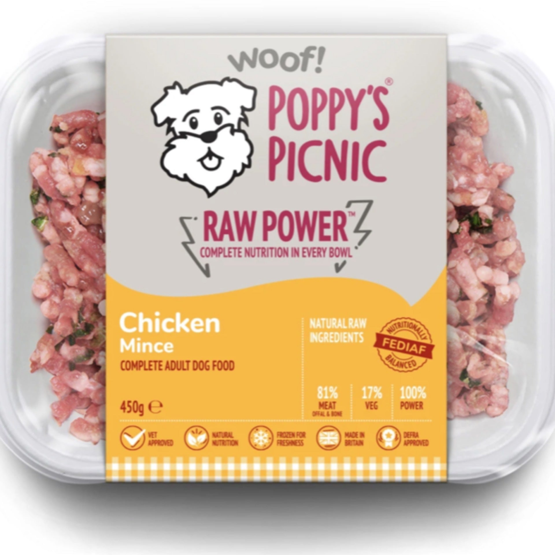 Poppy's Picnic Raw Power Chicken 450g
