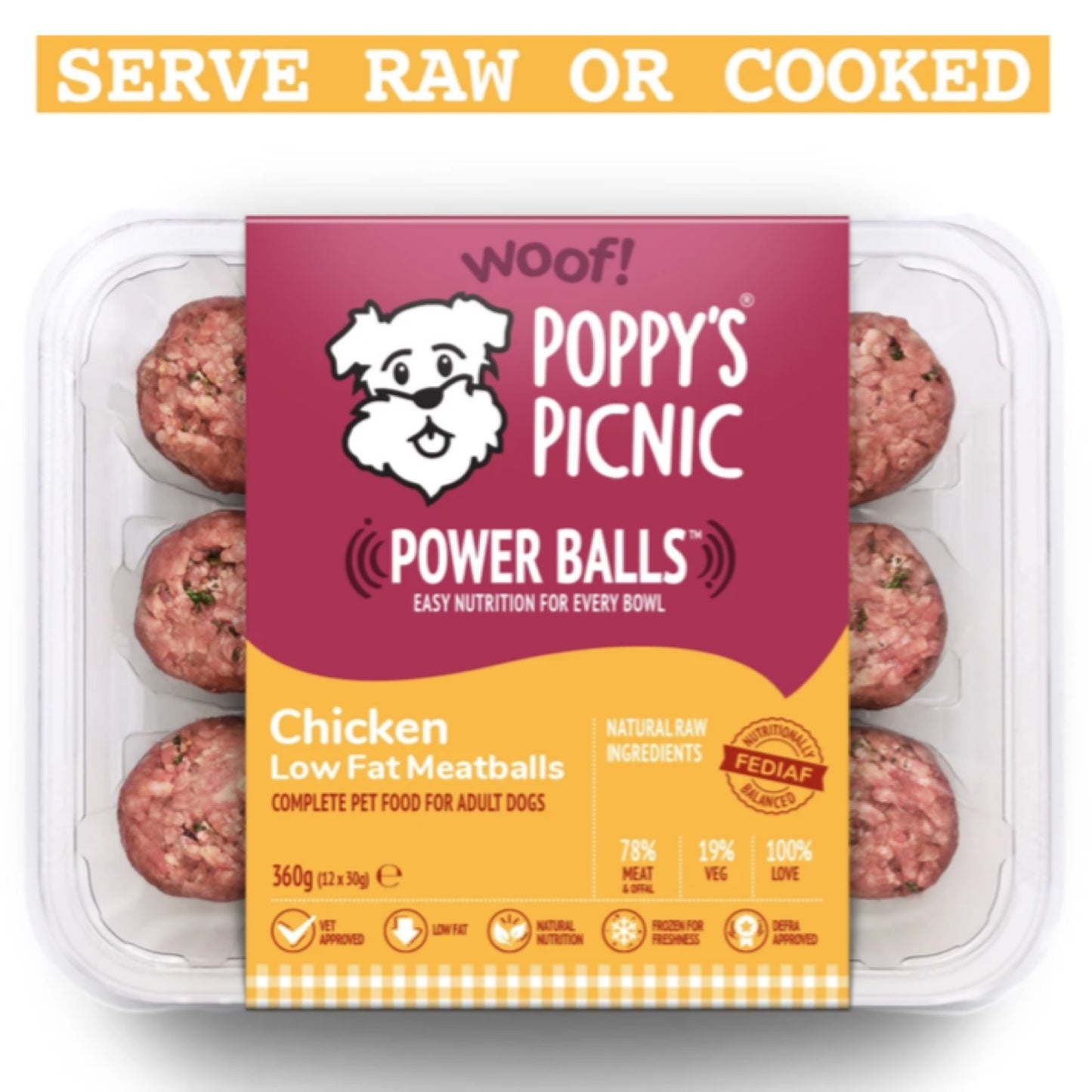 Poppy's Picnic Power Balls Chicken 360g