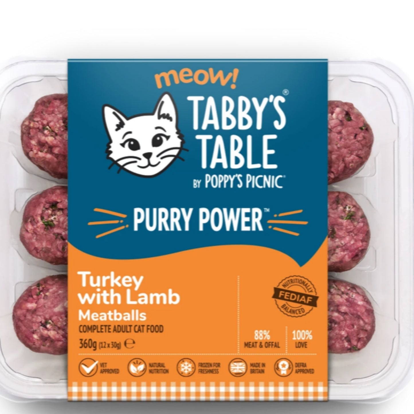 Poppy's Picnic Purry Power Turkey with Lamb 360g