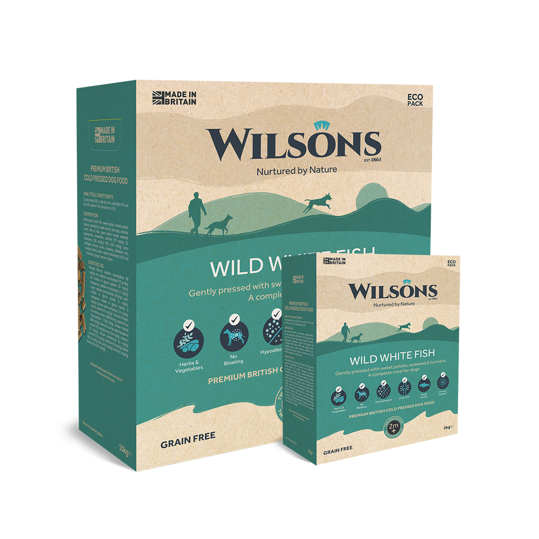 Wilsons Wild White Fish Premium Cold Pressed Dog Food 2kg