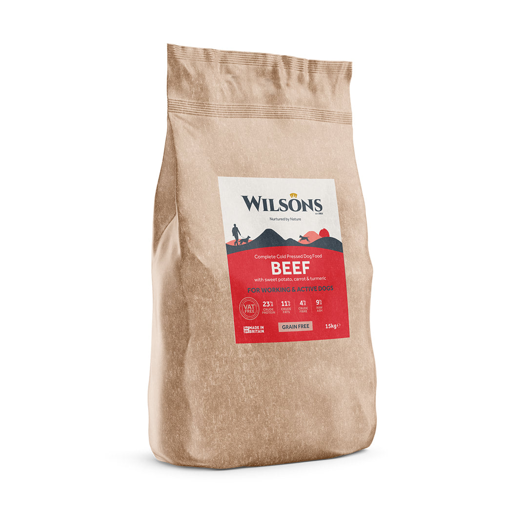 Wilsons Beef Cold Pressed Working Dog Food 15kg