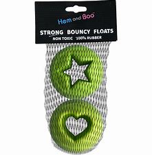 Hem & Boo Stars and Hearts Rubber Ball Pack of 2