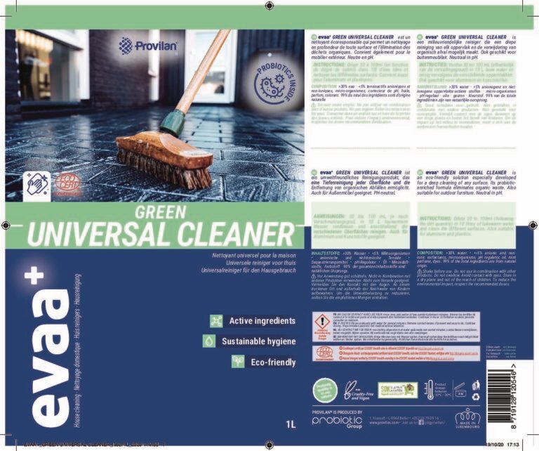 Ingenious Probiotics EVAA+ Probiotic Universal Cleaner Concentrate 1 Litre