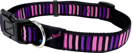 Hem & Boo Pink Block Dog Collar