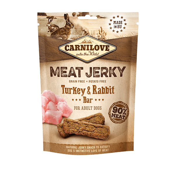 Carnilove Meat Jerky Turkey & Rabbit Bar 100g
