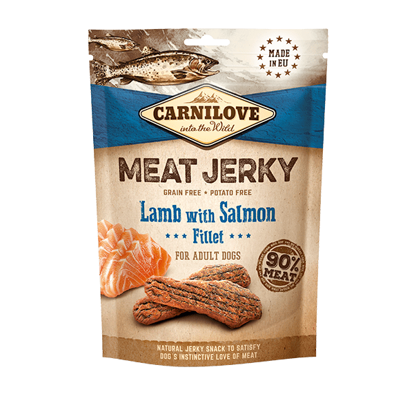 Carnilove Meat Jerky Lamb with Salmon Fillet 100g