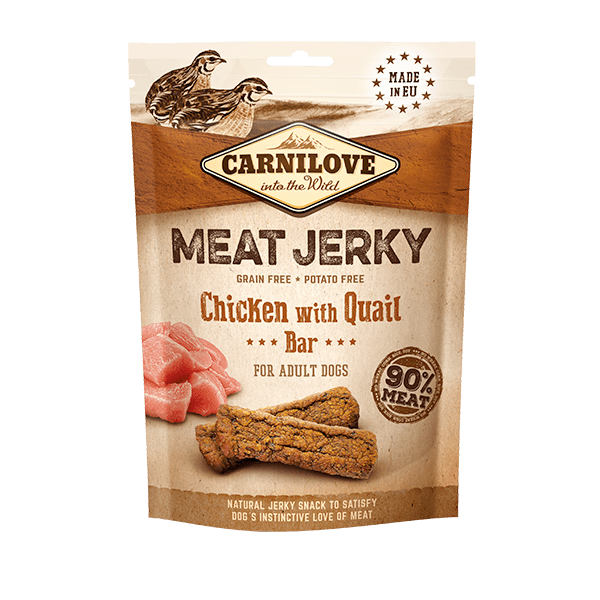 Carnilove Meat Jerky Chicken with Quail Bar 100g