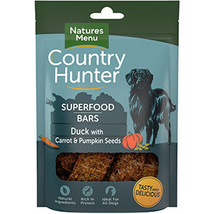 Natures Menu Country Hunter Superfood Bars Duck 100g