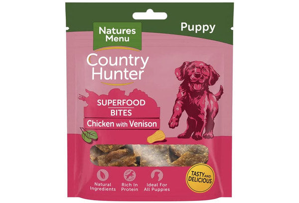 Natures Menu Country Hunter Superfood Bites for Puppies Chicken and Venison 70g