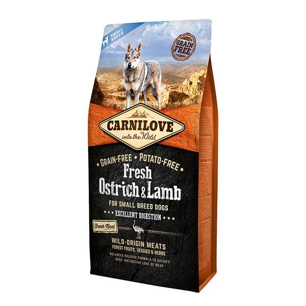 Carnilove Fresh Ostrich & Lamb (Small Breed) - Tilly's Treat Cupboard