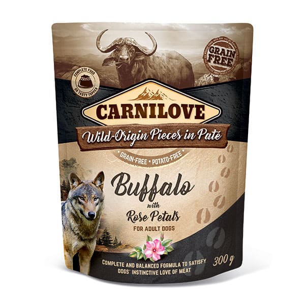 Carnilove Buffalo with Rose Petals 300g - Tilly's Treat Cupboard