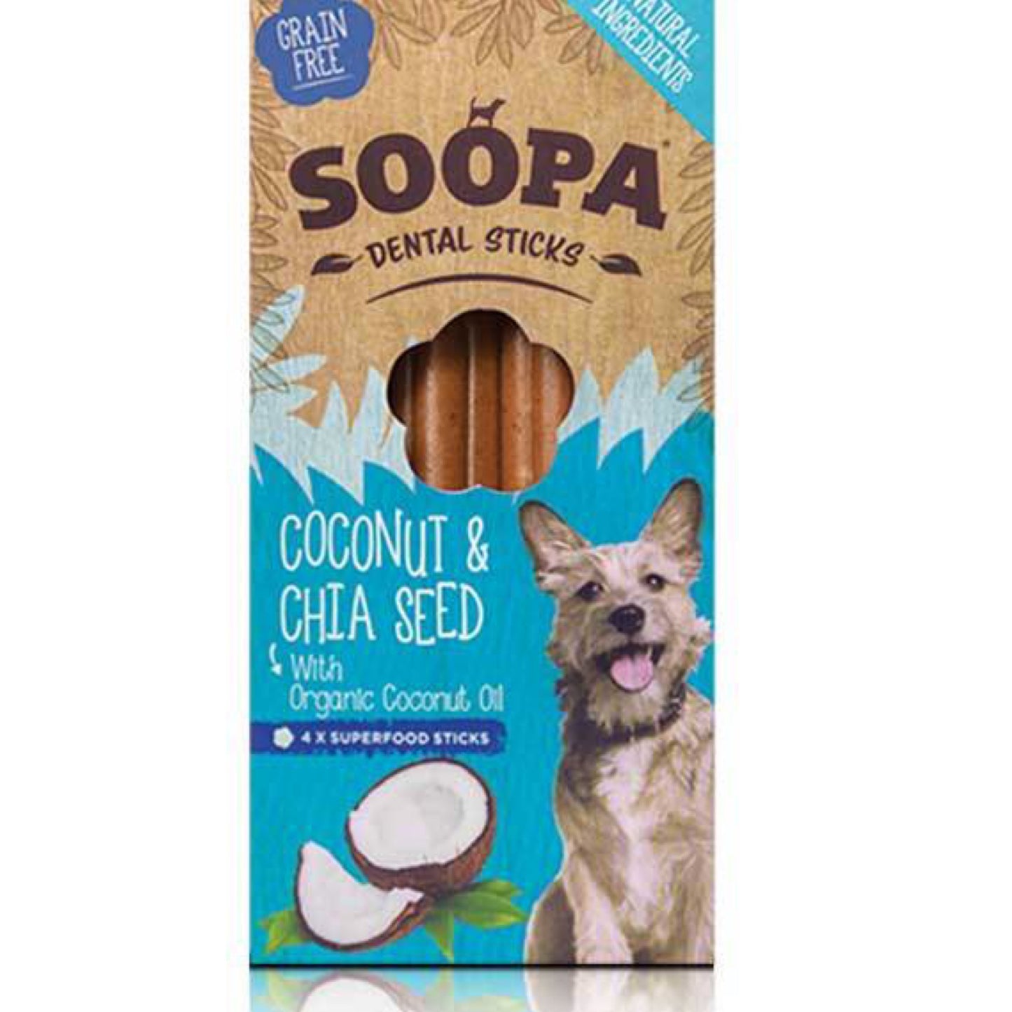 Soopa Coconut and Chia Seed Dental Sticks