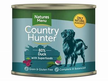 Natures Menu Country Hunter Duck with Superfoods Can 600g