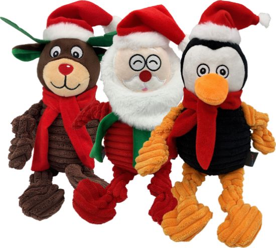 Hem and Boo Xmas Characters Dog Toy