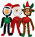 Hem & Boo Xmas Characters with TPR Ball Tummy Dog Toy