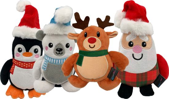 Hem & Boo Xmas Characters x 2 Dog Toys