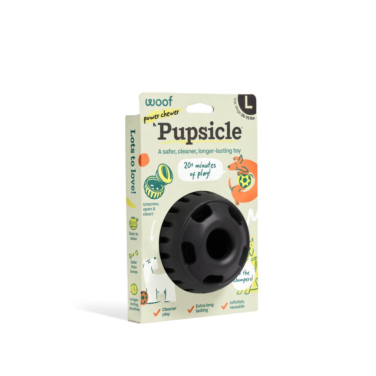 Woof | Pupsicle Power Chewer Black