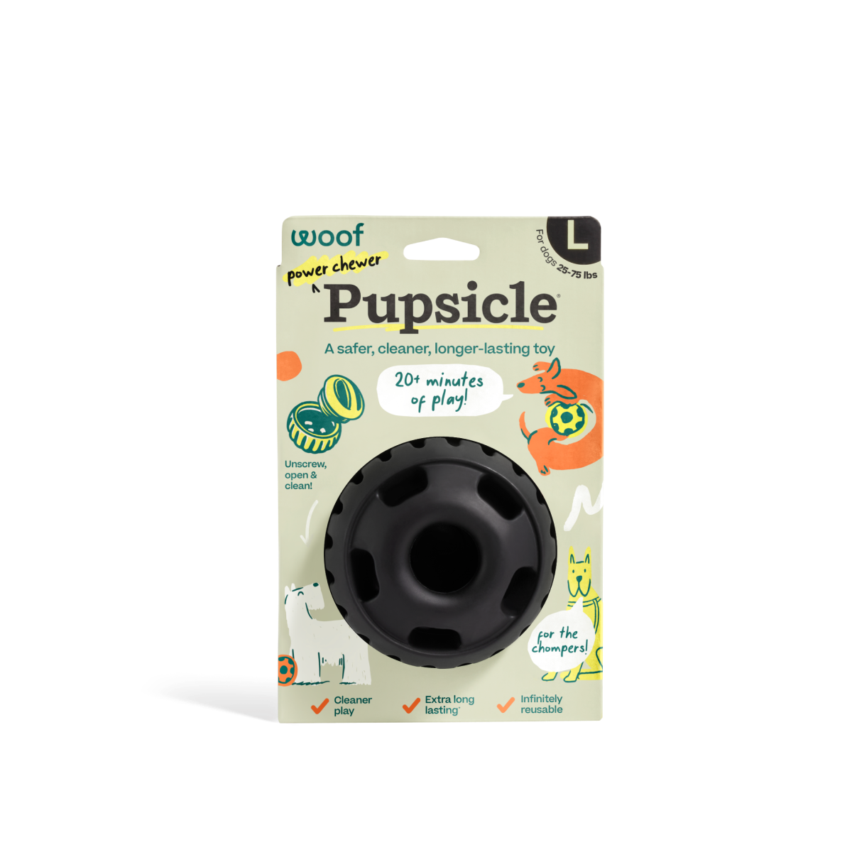 Woof | Pupsicle Power Chewer Black