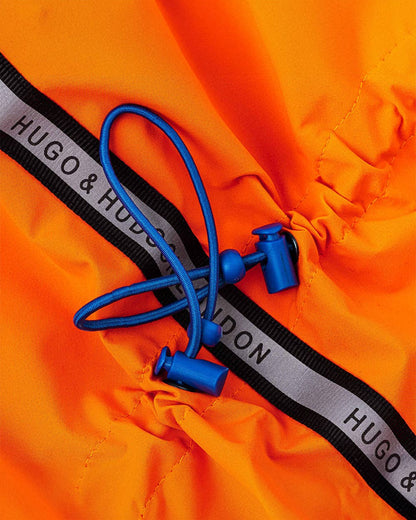 Hugo & Hudson Reflective Hooded Dog Overalls - Neon Orange