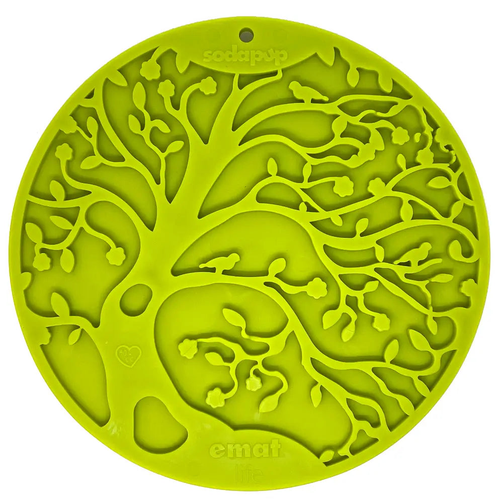 Sodapup - Tree of Life eMat Enrichment Lick Mat With Suction Cups