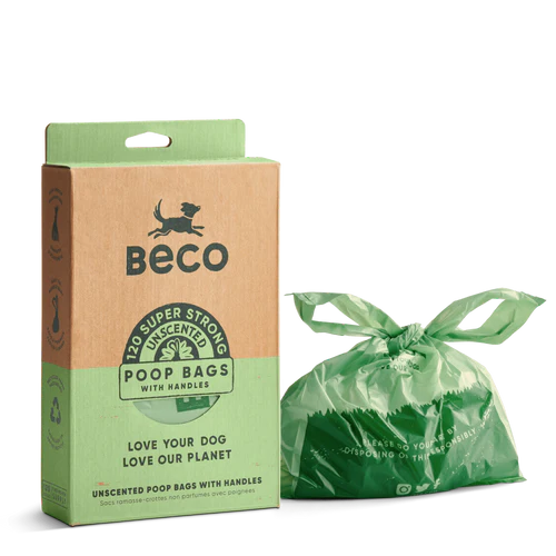 Beco Large Poop Bags with Handles | Unscented