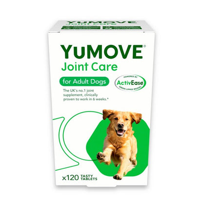 YuMOVE Joint Care for adult dogs packaging on a white background