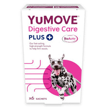 YuMOVE Digestive Care Plus box with a dog on a white background