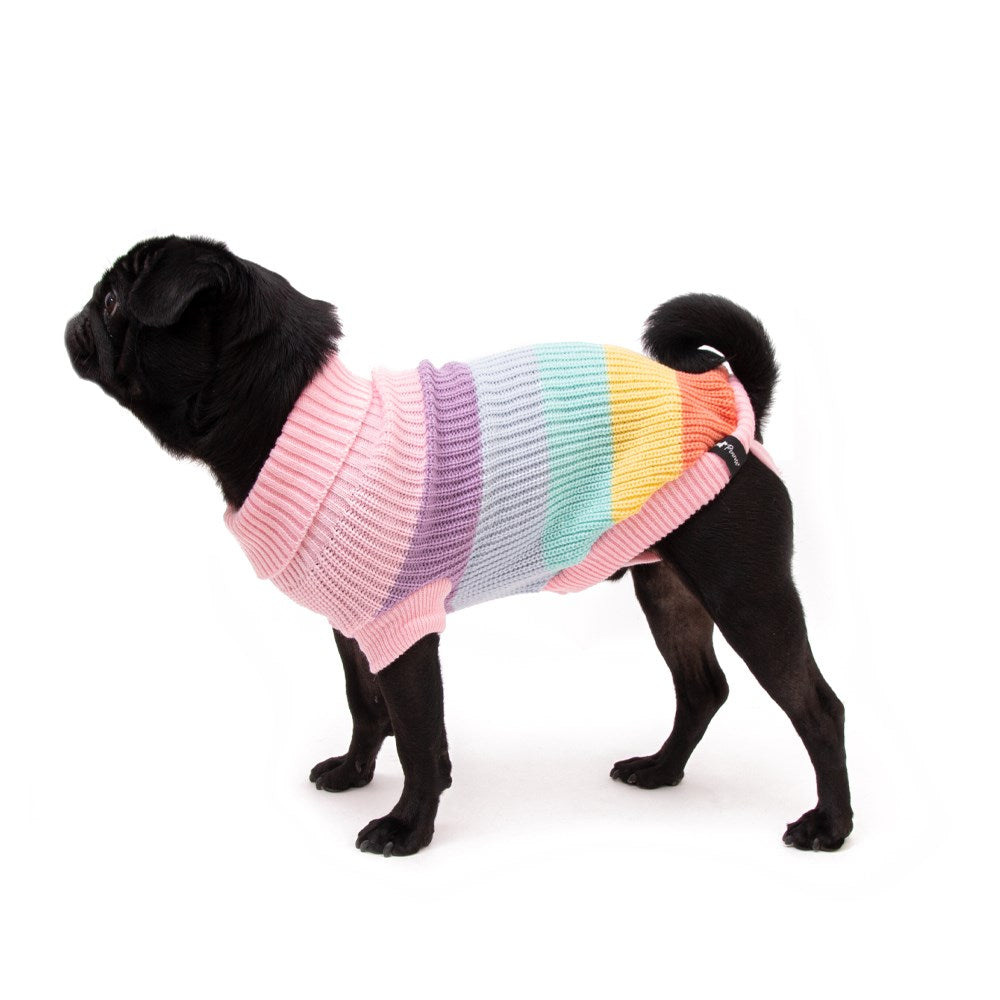 Penrose Knitted Sweater Pastel Rainbow