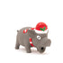 Great&Small Christmas Latex Grey Grunting Pig 16cm