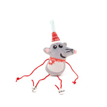 Great&Small Christmas String and Jingle Bells Mouse 11cm