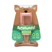 Bamboodles T Bone Chew Toy for Dogs Beef Flavour