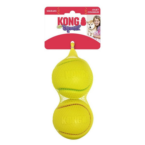 KONG Squeezz Tennis Balls Assorted Medium Pack of 2