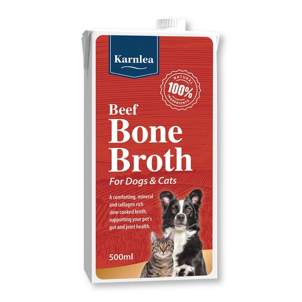 Karnlea Beef Bone Broth for Dogs and Cats 500ml
