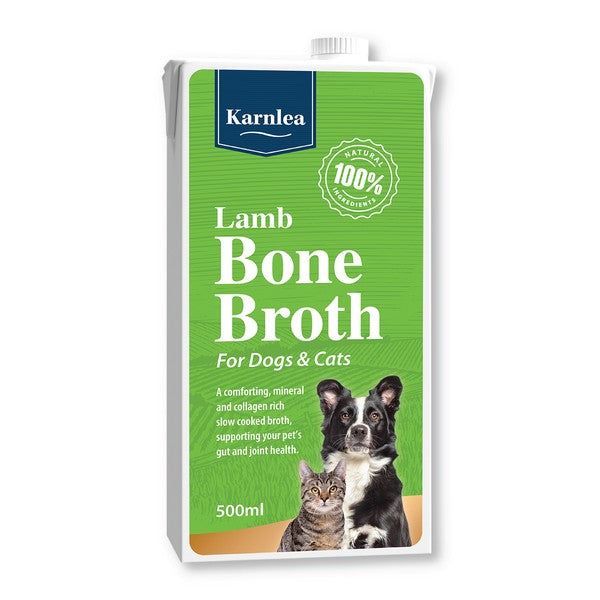 Karnlea Lamb Bone Broth for Dogs and Cats 500ml