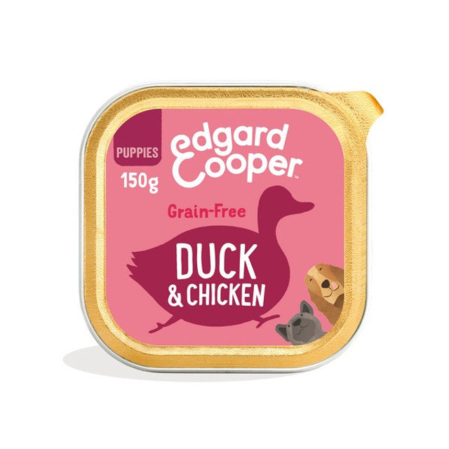 Edgard & Cooper Wet Cup for Puppies in Duck & Chicken 150g