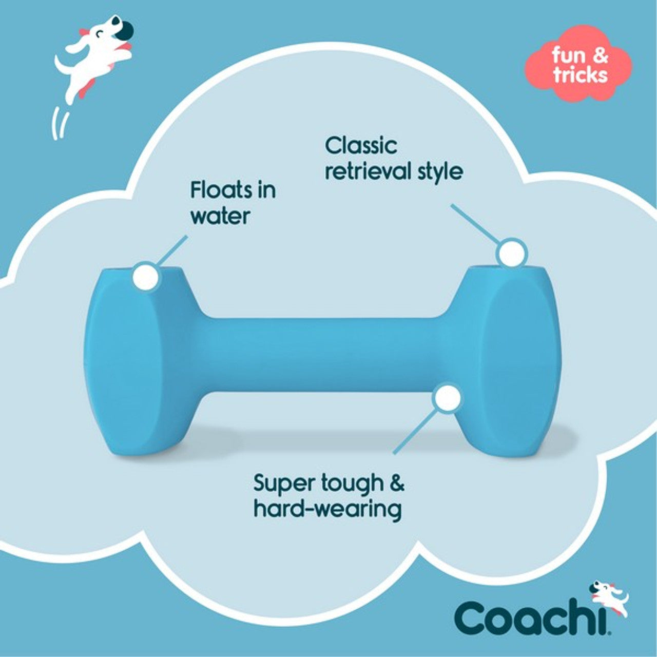 CoA Coachi Training Dumbbell Light Blue 19cm