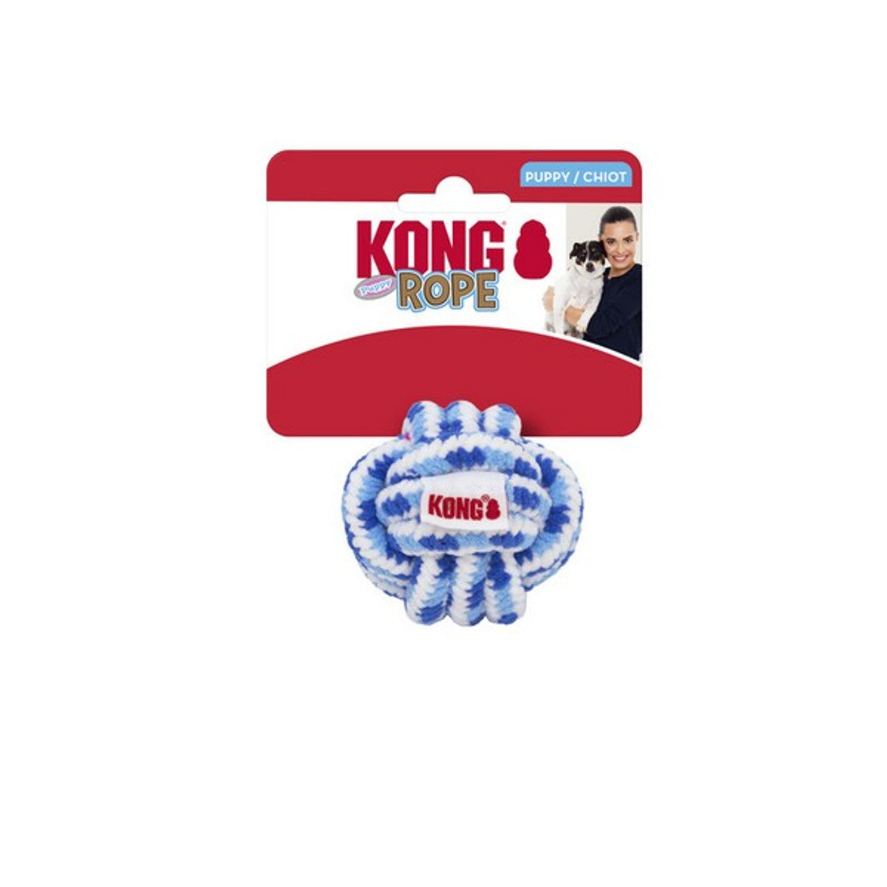 KONG Rope Ball Puppy Assorted Small
