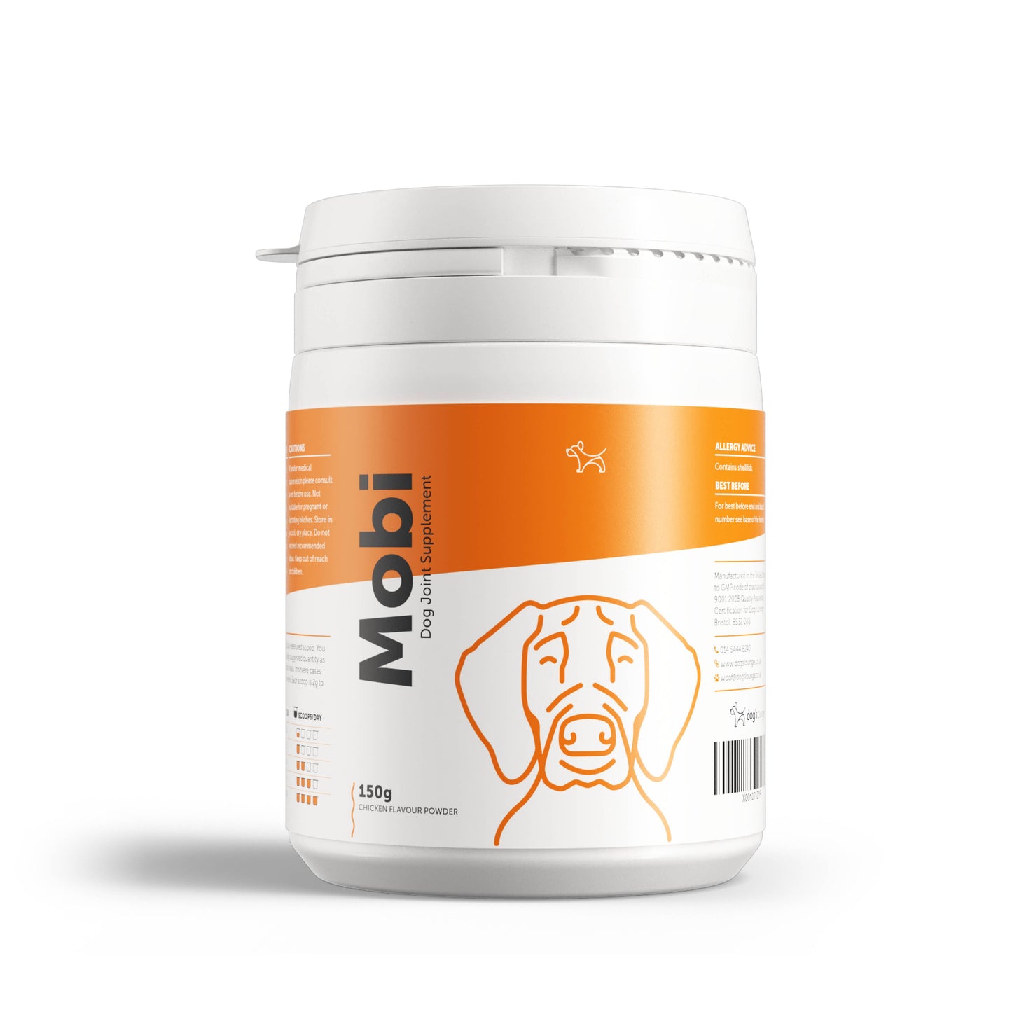 MOBI – Hip and Joint Mobility Supplement for Dogs: 150g powder